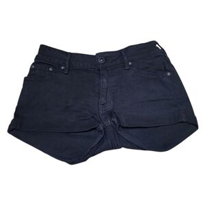 Bullhead Denim Womens Black Low Rise Shorty Jean Shorts - Size 0